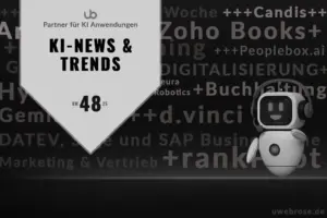 KI News KMU (KW 48): Schluss mit dem Papierkram! Die besten KI-Tools für Buchhaltung, Marketing & HR